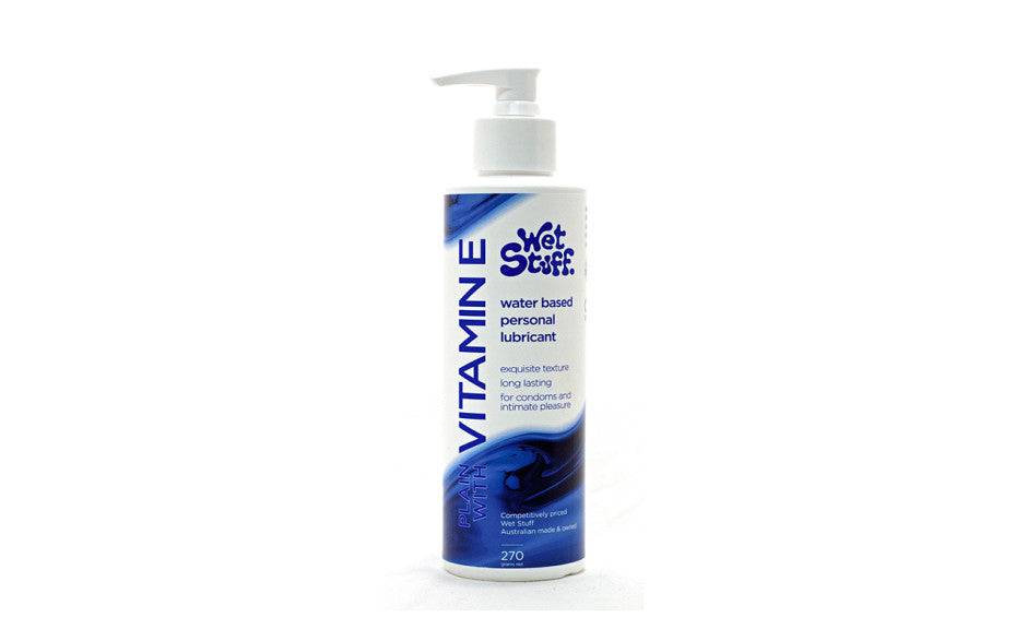 Wet Stuff Plain with Vitamin E Pump 270g - Bondage Shop