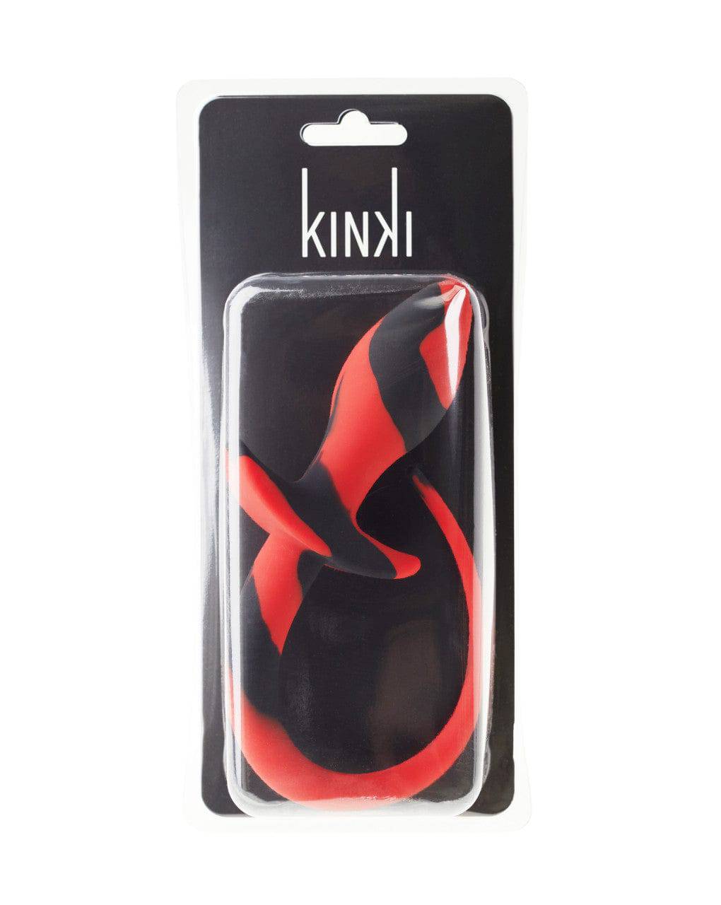 KinKi Silicone Tail Butt Plug - Red/Black
