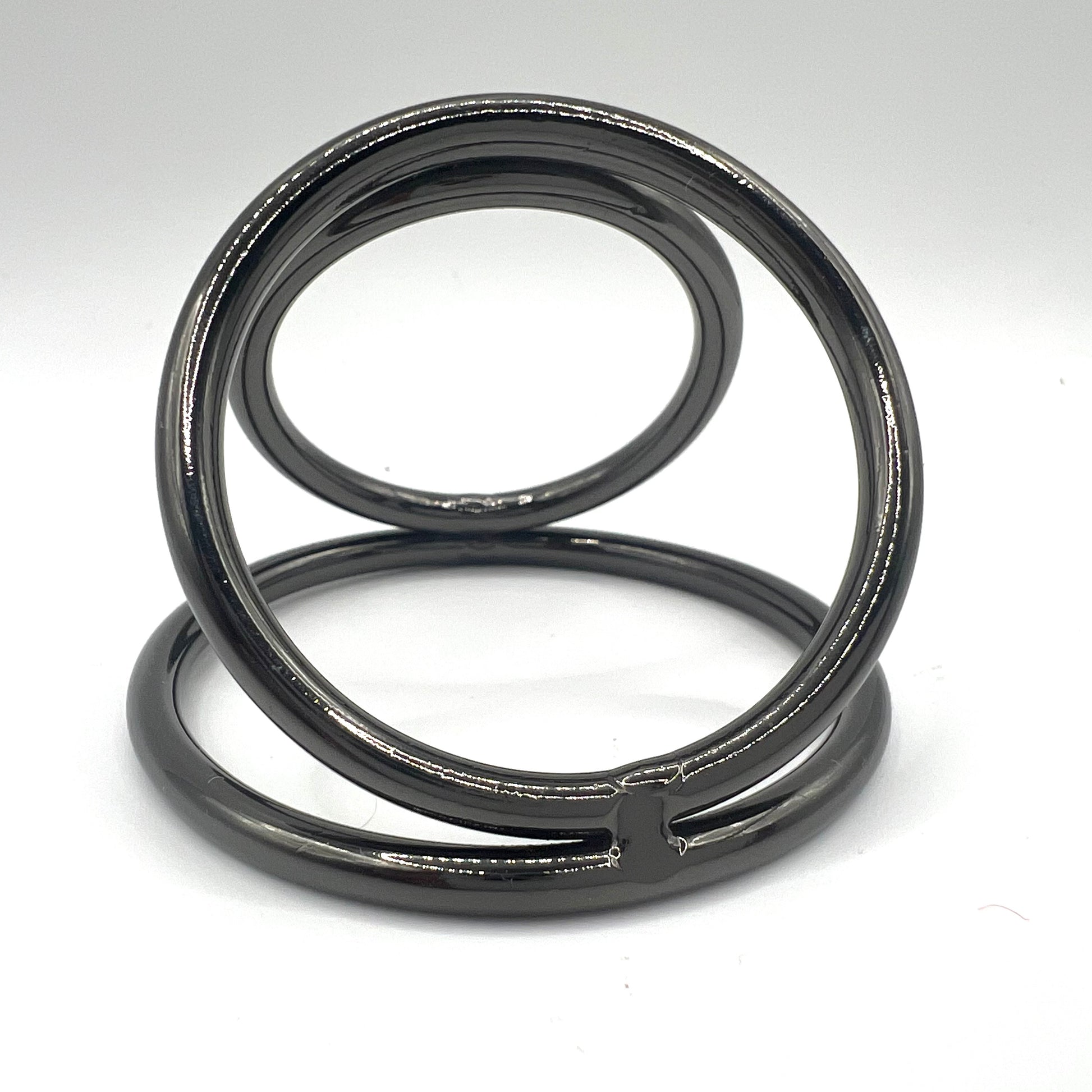 3 ring circus black metal cock ring