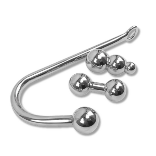 Anal Hook with Plug Attachments , restraint hook