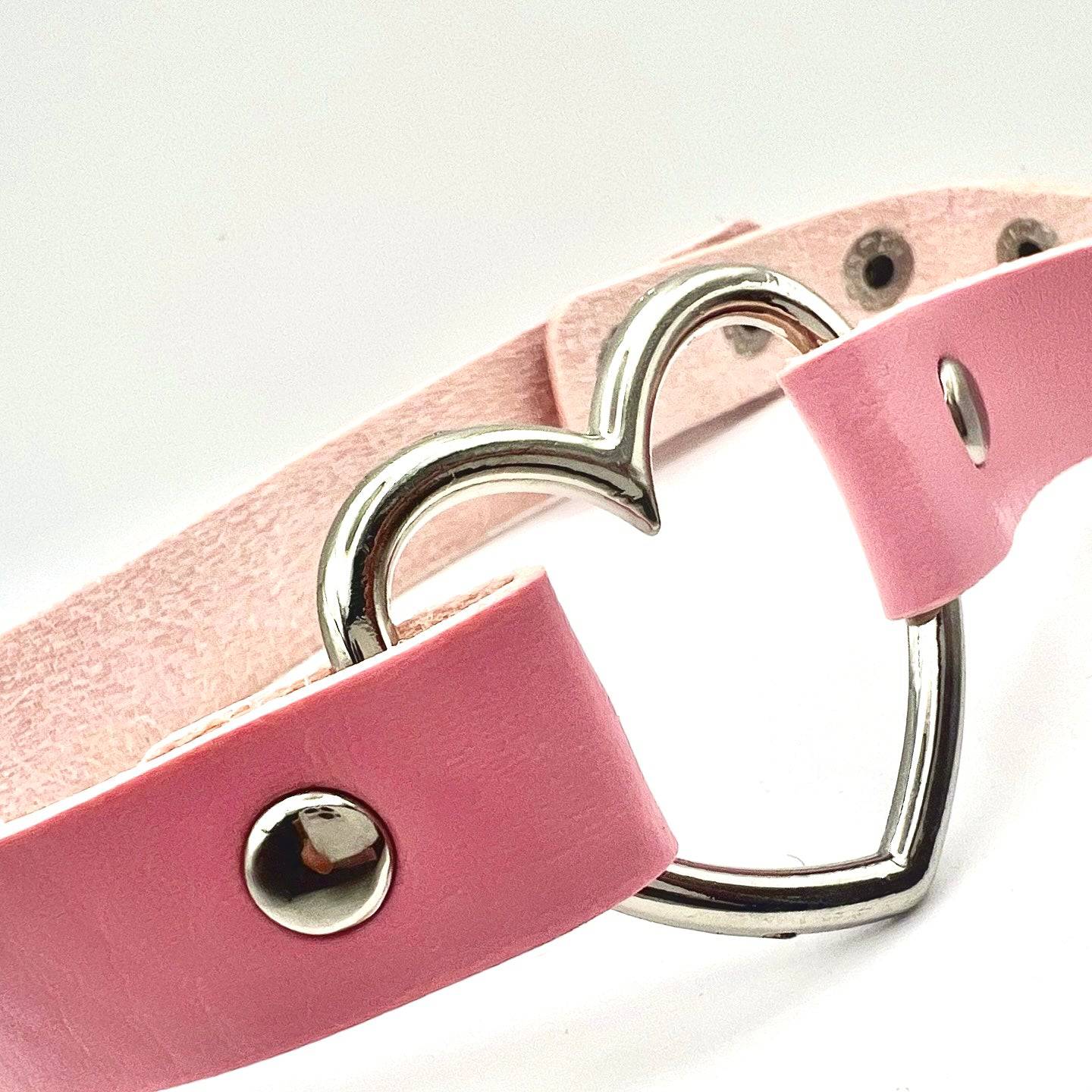 heart pink collar- Bondage Shop