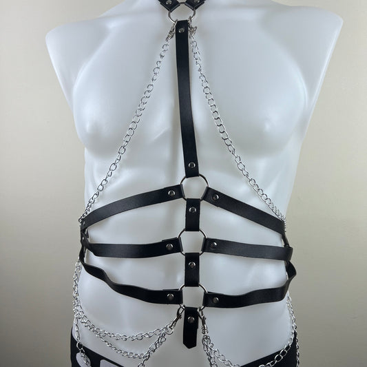 Waspie Chain Harness - Bondage Shop