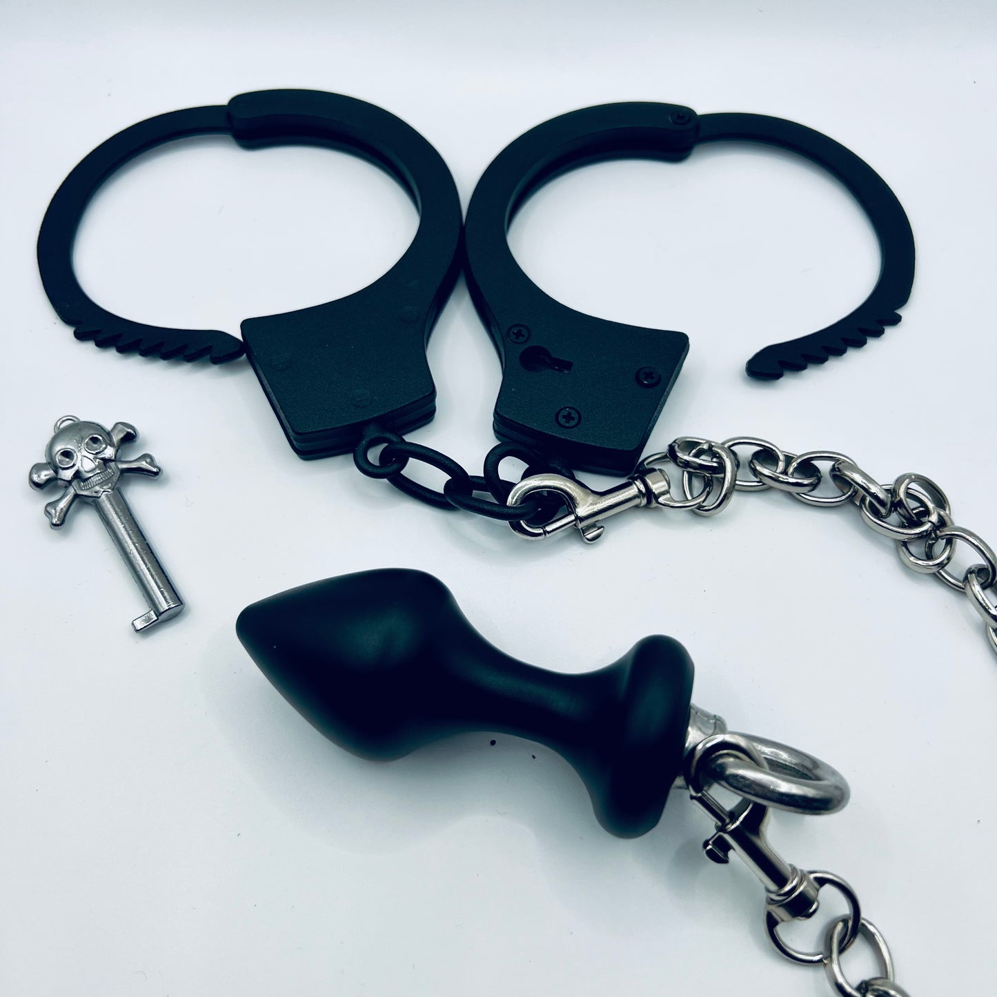 Cuffs with Butt Plug Set - Bondage Shop