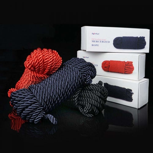 Mercerized Black Silk Rope 8m
