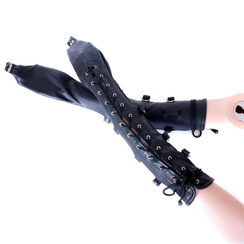 Arm Binder Bondage Opera Gloves Black