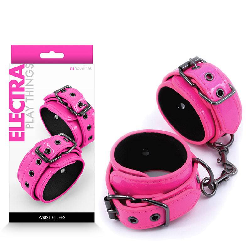 Electra Wrist Cuffs - Pink - Bondage Shop