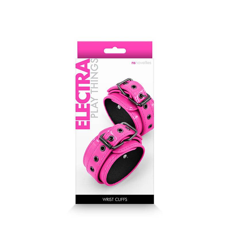 Electra Wrist Cuffs - Pink - Bondage Shop