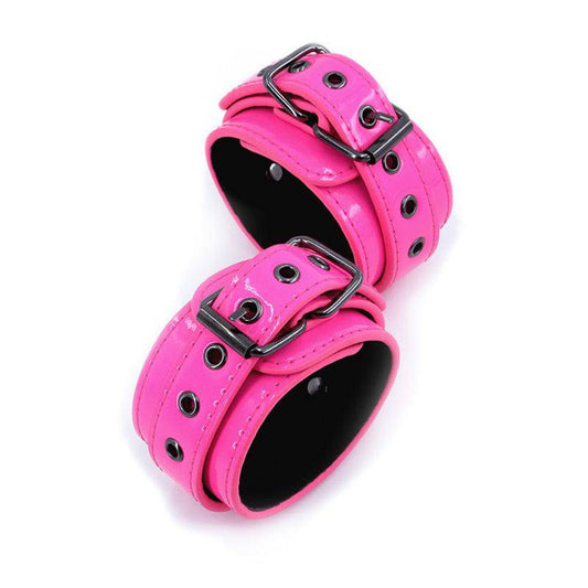 Electra Ankle Cuffs - Pink - Bondage Shop