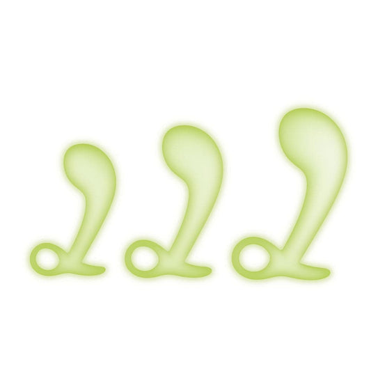 Glow In The Dark 3pc Prostate Training Kit - Bondage Shop