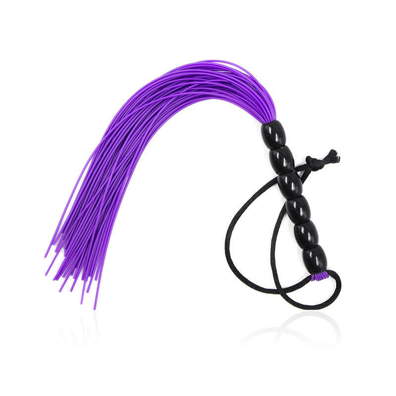 MINI GENITAL SILICONE FLOGGER - PURPLE