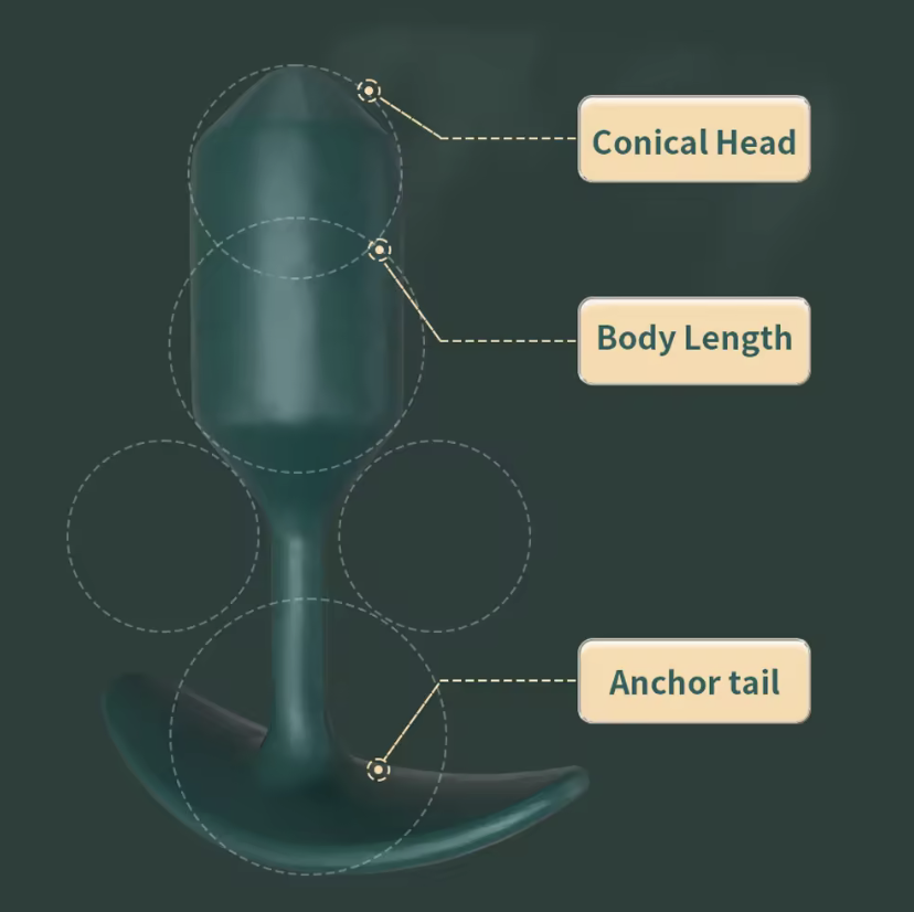 LONG NECK TEAL BUTTPLUG