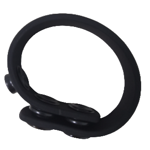 silicone cock ring with press studs