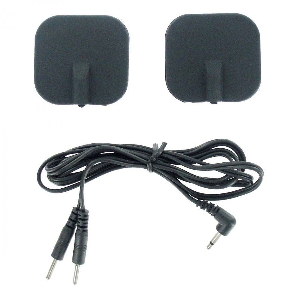 Zeus Electrosex- Deluxe Silicone Black Electro Pads - Bondage Shop