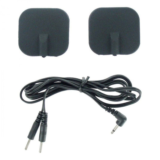 Zeus Electrosex- Deluxe Silicone Black Electro Pads - Bondage Shop