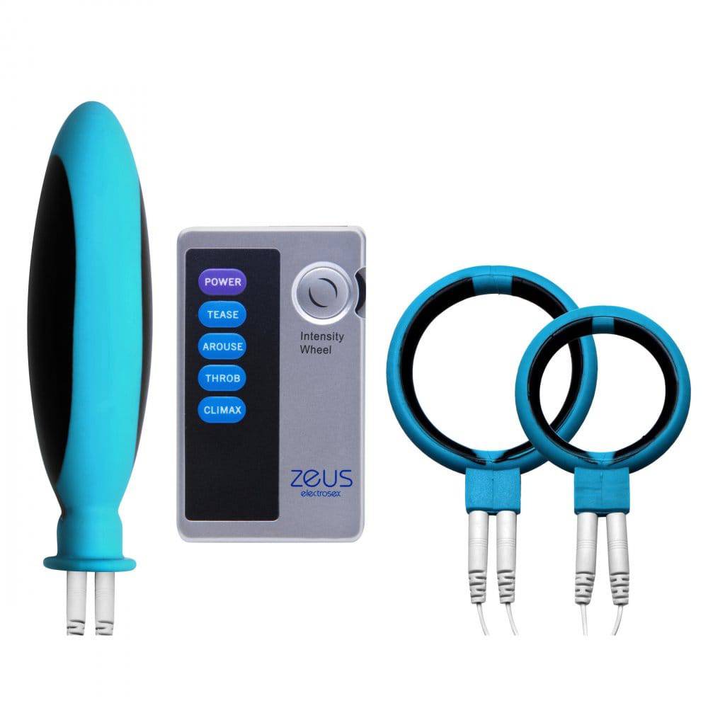 Zeus Mingle 4 Piece Electrosex Couples Kit - Bondage Shop