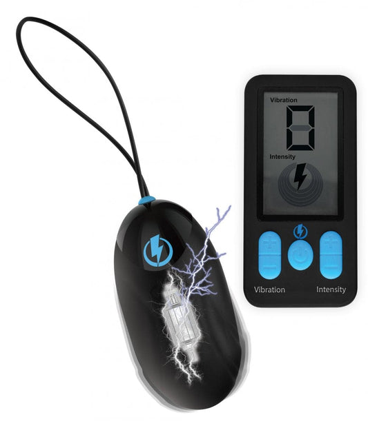 Zeus Electrosex- Silicone Vibrating Egg with Remote Control - Bondage Shop