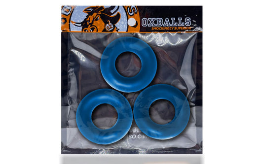 Fat Willy 3 Pc Jumbo Cockrings Space Blue