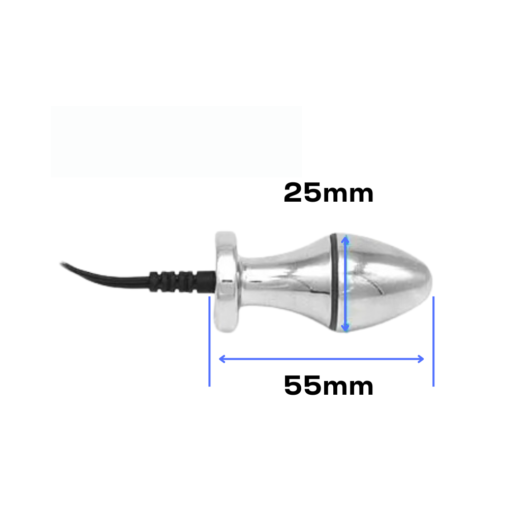 E-Stim Electrosex Handheld Unit with Metal Plug