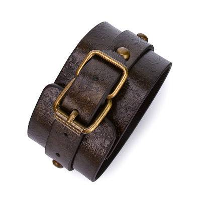 Vintage Leather Restraints with D-Ring - Bondage Shop