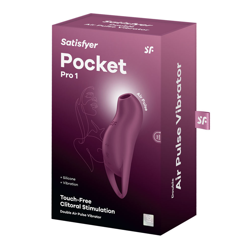 Satisfyer Pocket Pro 1 - Purple - Purple USB Rechargeable Air Pulse Stimulator