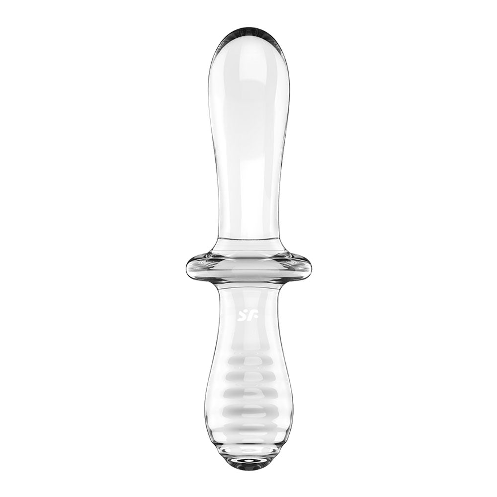 Satisfyer Double Crystal - Clear Glass Double Ended Dildo