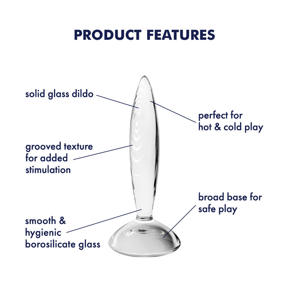 Satisfyer Sparkling Crystal - Clear Glass Butt Plug