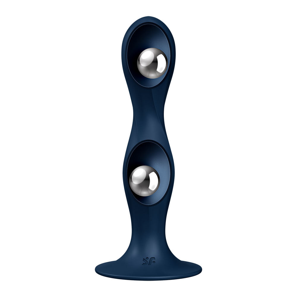 Satisfyer Double Ball-R - Dark Blue - Dark Blue Anal Plug