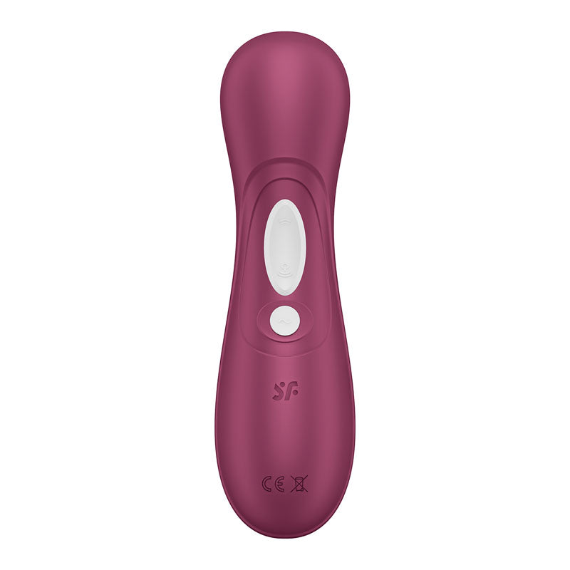 Satisfyer Pro 2 Generation 3 with App Control - Wine Red - Wine Red Touch-Free USB-Rechargeable Clitoral Stimulator