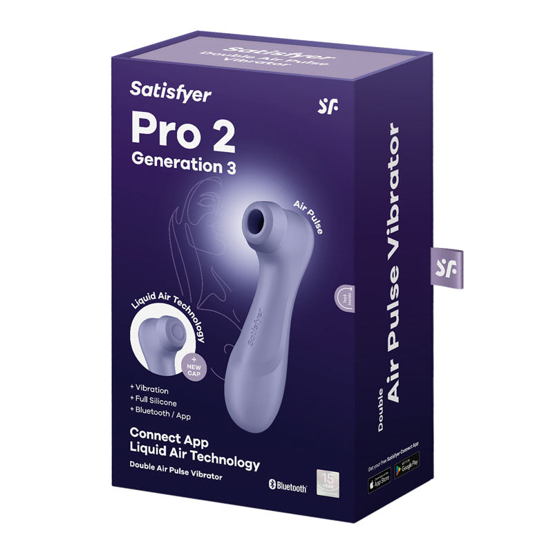 Satisfyer Pro 2 Generation 3 with App Control - Lilac - Lilac Touch-Free USB-Rechargeable Clitoral Stimulator