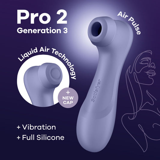 Satisfyer Pro 2 Generation 3 - Lilac - Lilac Touch-Free USB-Rechargeable Clitoral Stimulator