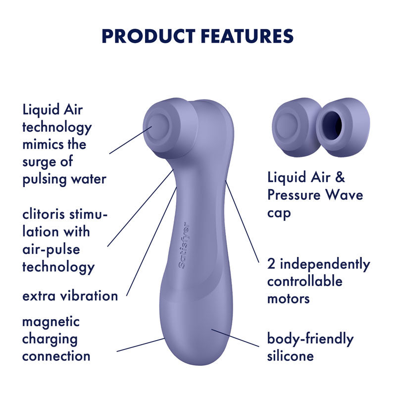 Satisfyer Pro 2 Generation 3 - Lilac - Lilac Touch-Free USB-Rechargeable Clitoral Stimulator