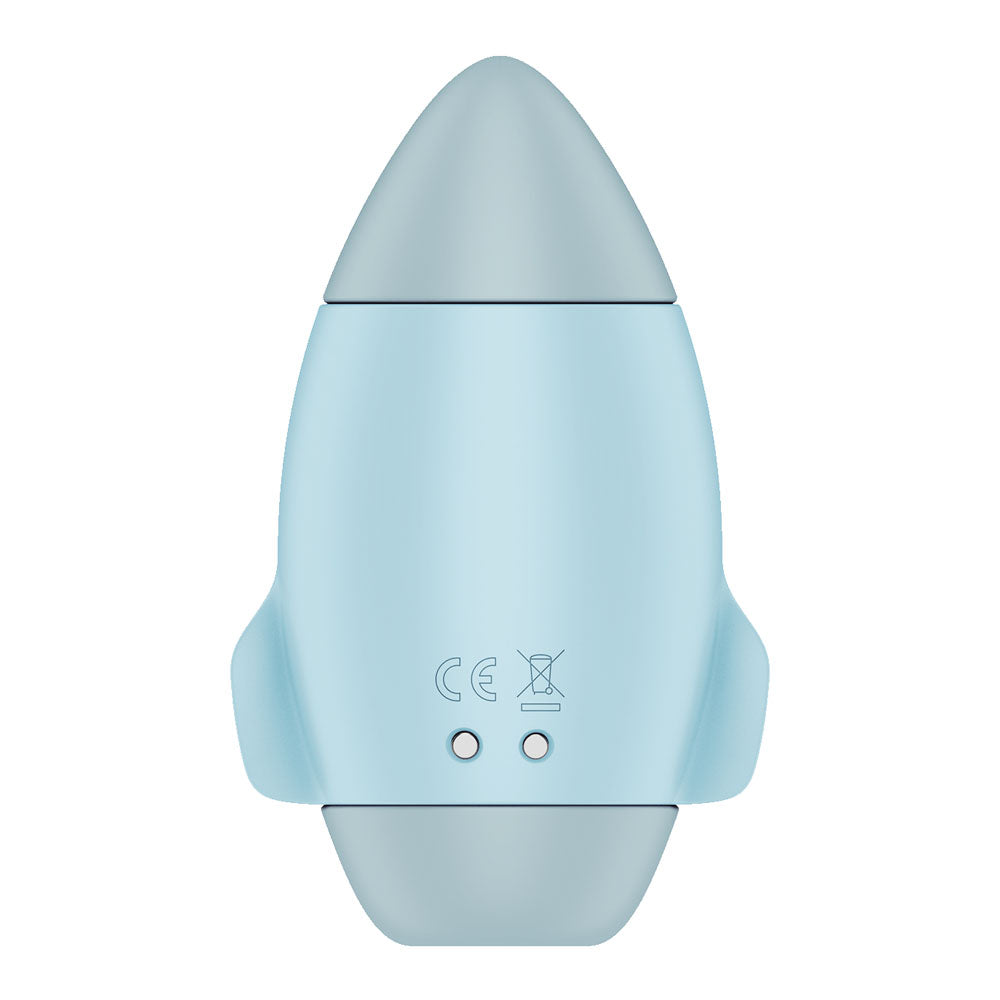 Satisfyer Mission Control - Blue - Blue USB Rechargeable Vibrating Air Pulse Stimulator