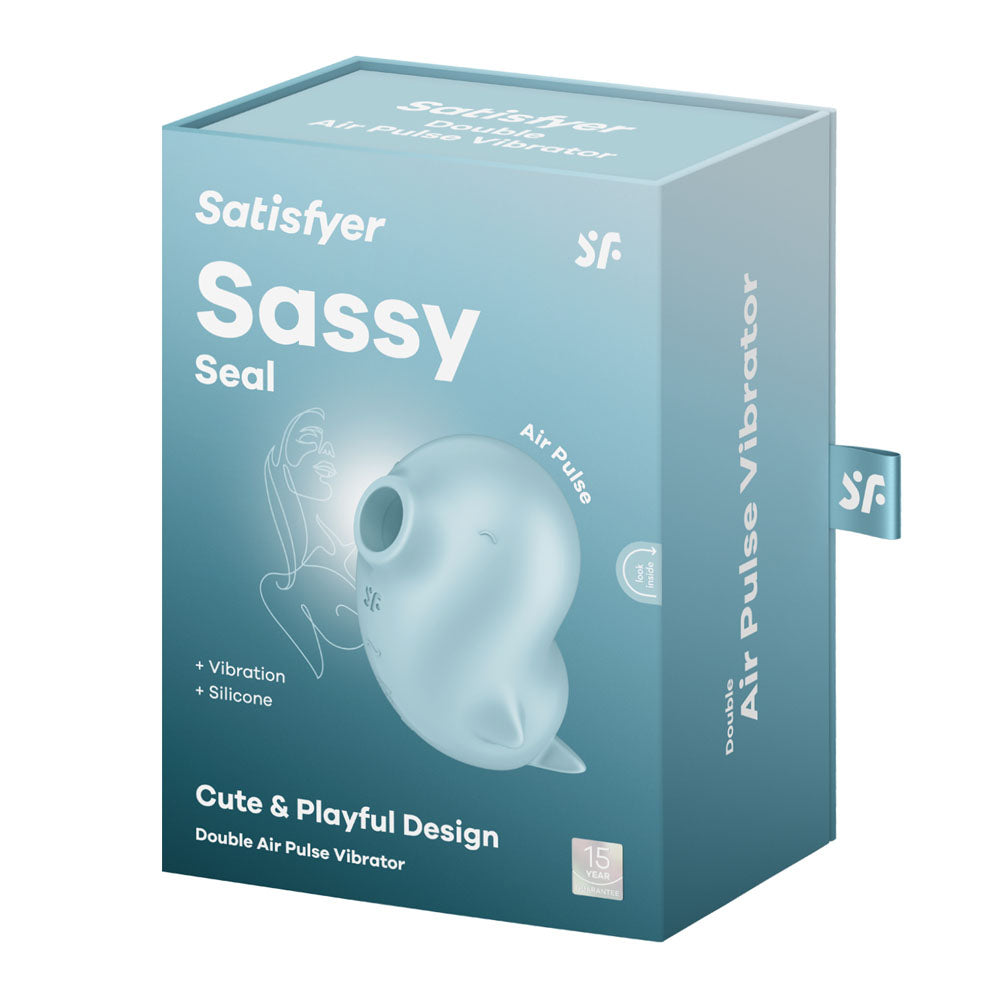 Satisfyer Sassy Seal - Light Blue USB Rechargeable Air Pulse Stimulator