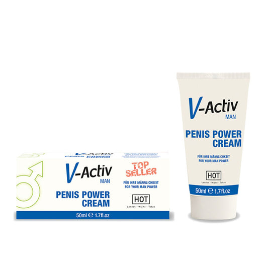 HOT V-activ Penis Power Cream - Enhancer Cream for Men - 50 ml Tube