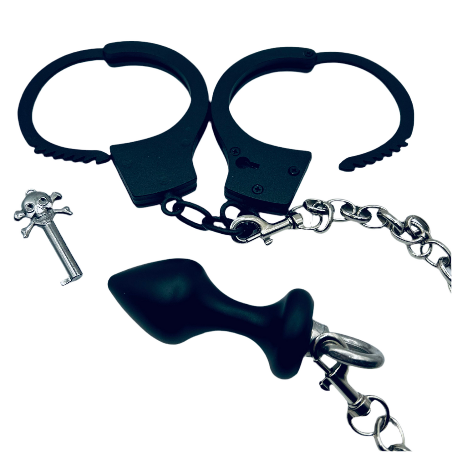 Cuffs with Butt Plug Set