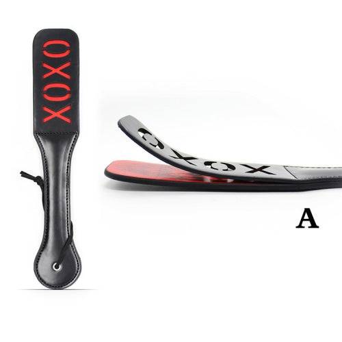 PU Leather Paddle - XOXO - Bondage Shop