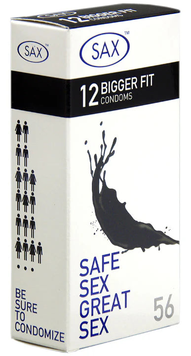 Sax Bigger Fit 12 Condoms