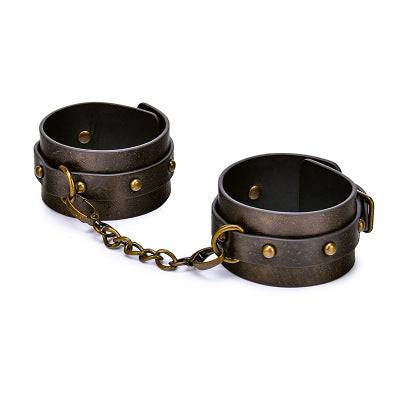 Vintage Leather Restraints with D-Ring - Bondage Shop