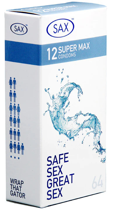 Sax Super Max Fit 12 Condoms