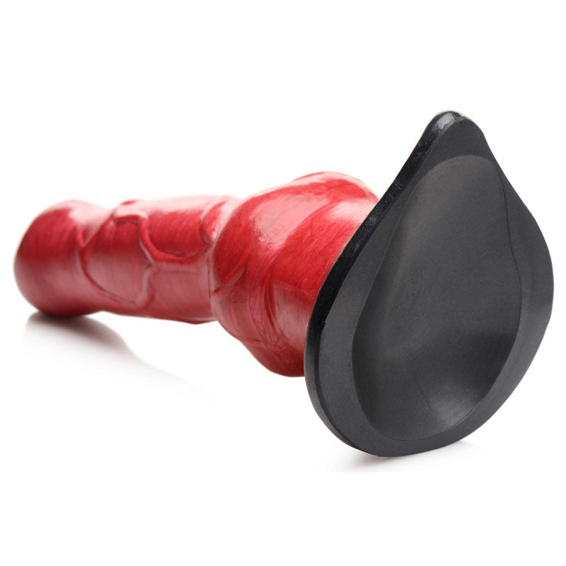 Creature Cocks Hell-Hound Canine Penis Silicone Dildo - Red 19 cm Canine Dildo