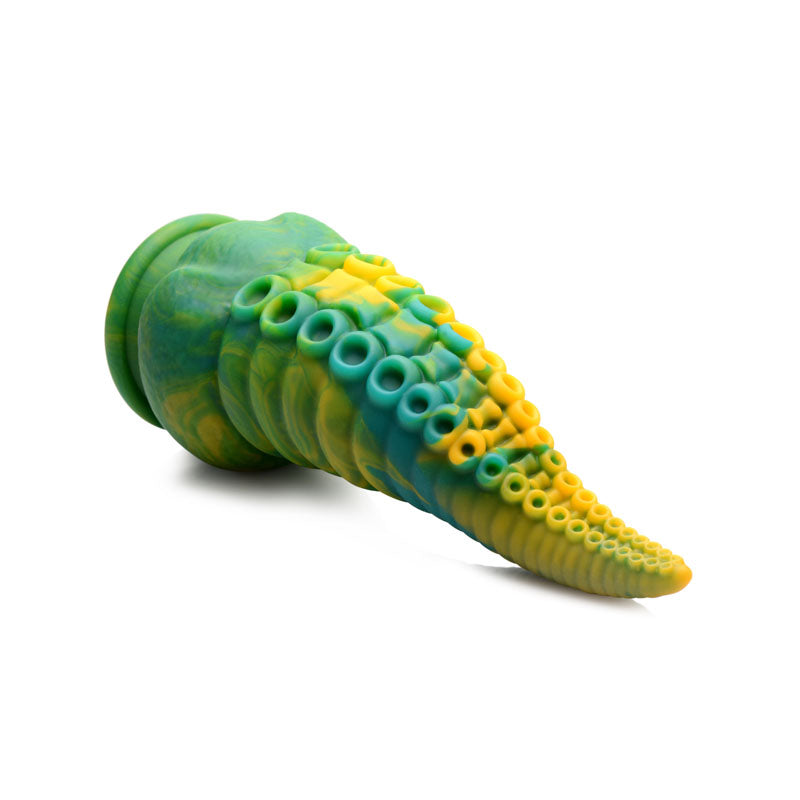 Creature Cocks Monstropus Tentacled Monster Silicone Dildo - Green/Yellow 21.6 cm Fantasy Dildo