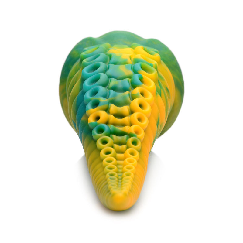 Creature Cocks Monstropus Tentacled Monster Silicone Dildo - Green/Yellow 21.6 cm Fantasy Dildo