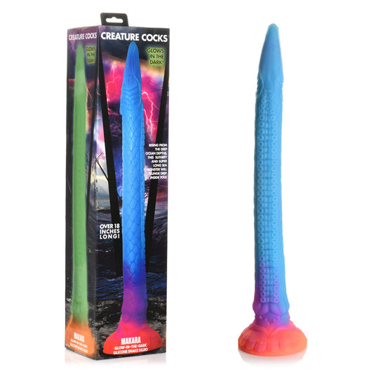 Creature Cocks Larva Silicone Dildo - Coloured 46 cm Fantasy Tentacle Dildo