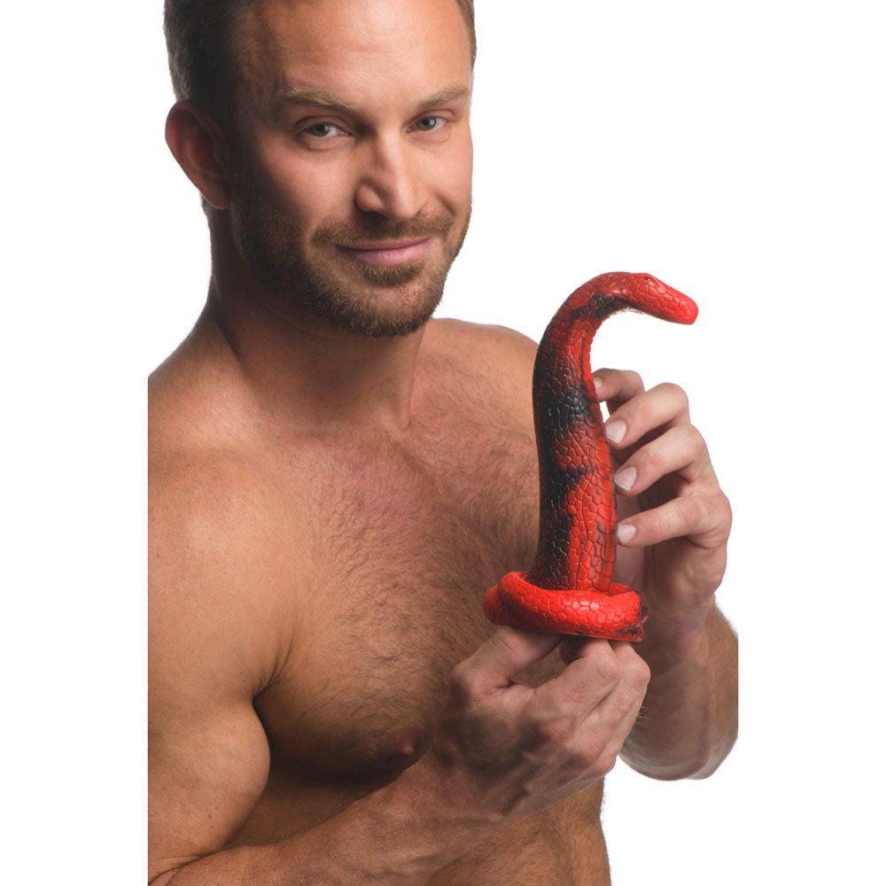 Creature Cocks King Cobra Silicone Dildo - Red 21.4 cm Fantasy Dildo