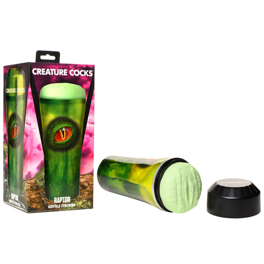 Creature Cocks Raptor Reptile Stroker - Green Fantasy Stroker