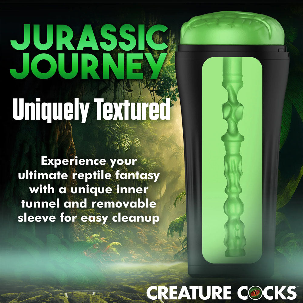 Creature Cocks Raptor Reptile Stroker - Green Fantasy Stroker