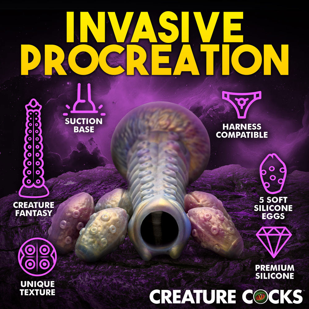 Creature Cocks Deep Invader - Multi-Coloured 22.9 cm Ovipositor Fantasy Dildo