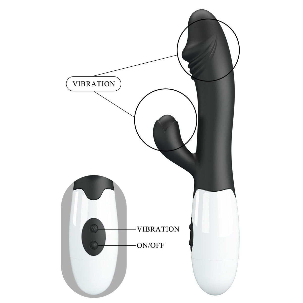  SNAPPY Black Vibrator 