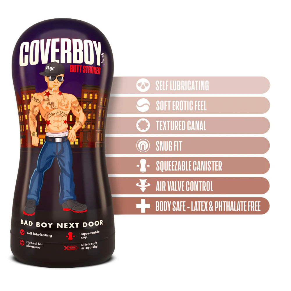 Coverboy Bad Boy Next Door - Flesh Male Ass Stroker