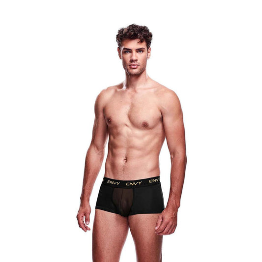 Envy Mesh Short Boxer - Black LXL - Black - L/XL Size